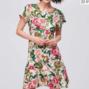 Ann Taylor LOFT Multicolor Patterned Dress